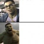 Hulk agrees and disagrees meme