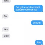 Text Message | image tagged in the yeet religion | made w/ Imgflip meme maker