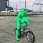 Alien On a BMX