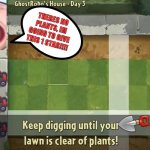 Keep digging until your lawn is clear of plants! | THERES NO PLANTS, IM GOING TO GIVE THIS 1 STAR!!!! | image tagged in keep digging until your lawn is clear of plants | made w/ Imgflip meme maker