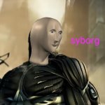 REEEEEEEEEEEEEEEEEEEEEEEEEEE | syborg | image tagged in cyborg | made w/ Imgflip meme maker