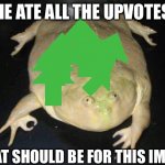 oof meme | HE ATE ALL THE UPVOTES; THAT SHOULD BE FOR THIS IMAGE | image tagged in oof meme | made w/ Imgflip meme maker