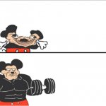Weak vs Strong Mickey meme