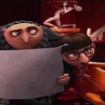 Gru Reading While Vector Explains