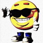 Sunglasses emoji deep fried