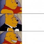 bizarre tuxedo pooh bear meme