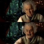 Bilbo scary face meme