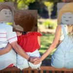 Brown hair couple vs ginger hair girl | image tagged in cheater on the downlow | made w/ Imgflip meme maker
