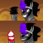 King Sombra revealed Peach's fear | MARIO... MARIO... HELP ME...PLEASE... OH NO.... | image tagged in king sombra revealed your greatest fears | made w/ Imgflip meme maker