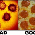 coronavirus pizza