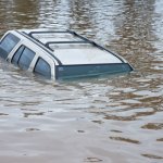 Sinking car