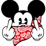 Mickey Mouse bad ass finger