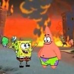 Spongebob Patrick Fire