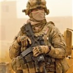 Masked US Soldier in Iraq