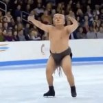 donald trump ice skate dance GIF Template