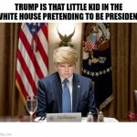 Trump Little Kid Playing President