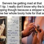 Server Mad At 1 Dollar Tip