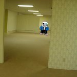 Uh oh... where are me??? and why i hear a boss music???? | image tagged in backroom,memes,funny,sans,haunted,undertale | made w/ Imgflip meme maker