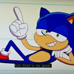 Ok Ko Sonic that's no good meme