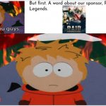 My teacher told me to make a slide saying goodbye. So this is what I did. | image tagged in raid shadow legend memes,kenny mccormick,fun | made w/ Imgflip meme maker