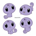 Cute Purple Lizards