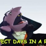 The Count | 5; 5 PERFECT DAYS IN A ROW!!!!! | image tagged in the count,5 in a row | made w/ Imgflip meme maker