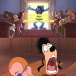 Goofy bursts into a room meme | GOD GOING INTO HELL TO PICK UP JESUS AFTER THE 3RD DAY; SATAN | image tagged in goofy bursts into a room meme | made w/ Imgflip meme maker