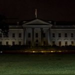 Darkened White House