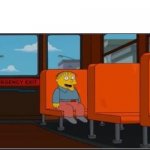 Ralph on bus, no text, space at top