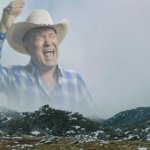 Country dude screaming