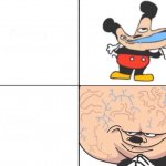 Big Brain Mickey meme