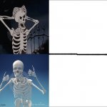 Drake the Skeleton meme