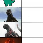 Strength of Godzilla 4-panel