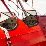 Red Biplane Cockpit