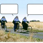 NUNS ON BICYCLES BLANK