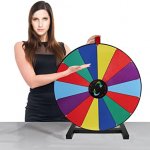 GIRL SPINS PRIZE WHEEL BLANK