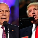 Colin Powell and Donald Trump