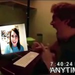 My Reaction when she hacked my Skype to get back at me | ANYTIME | image tagged in guy punches through computer screen meme,overly attached girlfriend | made w/ Imgflip meme maker