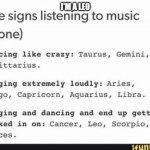 zodiac signs + music | I'M A LEO | image tagged in music,zodiac,leo,singing,dancing,crazy | made w/ Imgflip meme maker