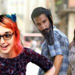 Ro Kabir of Comicsgate's pariah hate cult Warcampaign sees his favorite twitch thot while on a walk with his wife. | image tagged in warcampaign,memes,funny | made w/ Imgflip meme maker