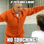 If 2020 was a meme | IF 2020 WAS A MEME; NO TOUCHING! | image tagged in no touching,2020 | made w/ Imgflip meme maker