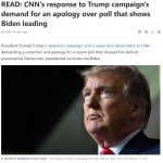 Trump CNN poll cease & desist