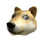 Doge head Roblox meme