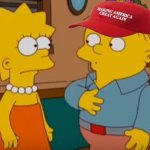 RALPH WIGGUM MAGA HAT WITH LISA