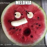 Melonia | MELONIA | image tagged in watermelon surprise,oh my | made w/ Imgflip meme maker