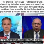 Colin Powell Trump Is A Liar