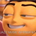 Jazz music intensifies