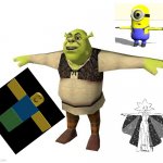 Shrek T posing - Drawception