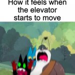 Mao Mao meme | Nobody:
How it feels when the elevator starts to move | image tagged in falling mao mao badgerclops and adorabat,cartoon,cartoon network,memes,mao mao heros of pure heart,funny memes | made w/ Imgflip meme maker