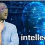 Me when I use the title for a meme instead of putting text in. | image tagged in intellecc | made w/ Imgflip meme maker